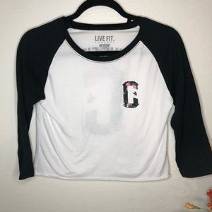 LVFT cropped baseball t